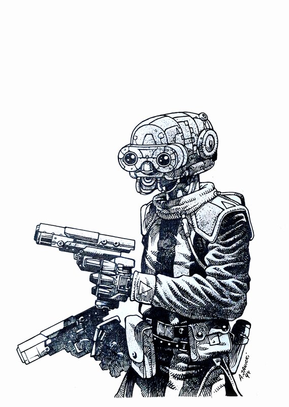I Robot by Andrzej Janicki - Original Illustration