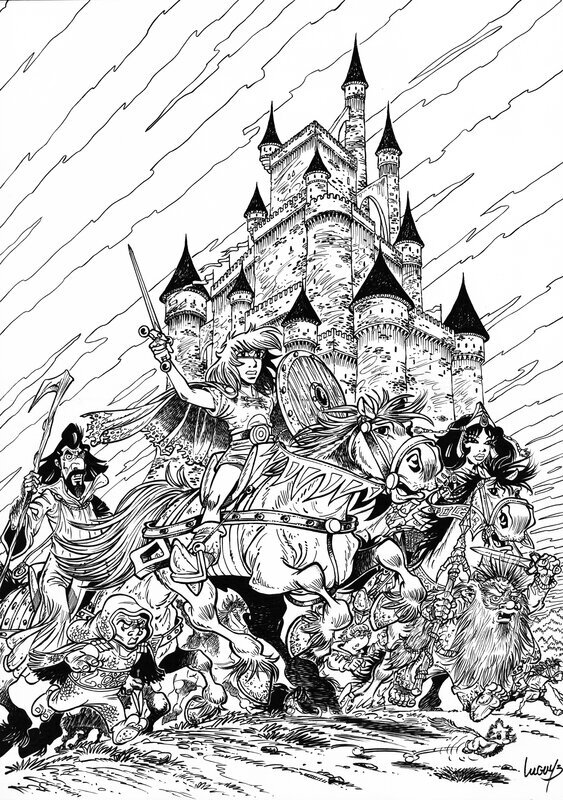 Philippe Luguy, Percevan - A l'attaque !!! - Original Illustration