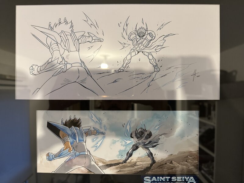 Saint seiya par Jérôme Alquié - Planche originale