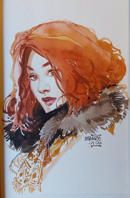 Michel Faure, Le maitre de peinture - Illustration originale