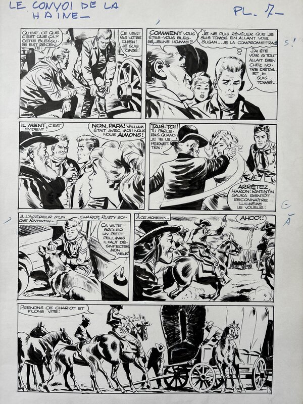 En vente - Rintintin & Rusty par Carlo Marcello - Planche originale