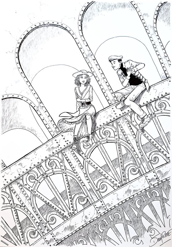 David Ratte, Couv. le canonnier de la Tour Eiffel - Couverture originale