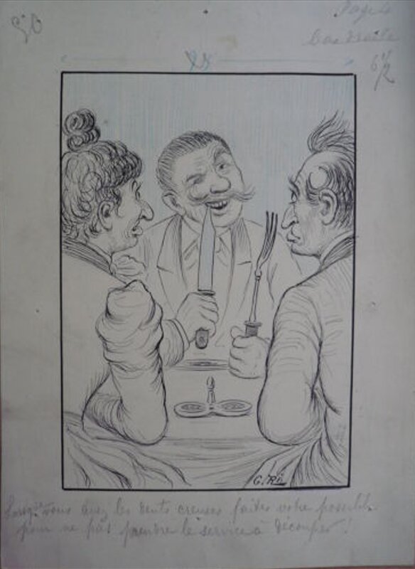 Dentiste par Victor Mousselet dit G.Ri - Illustration originale