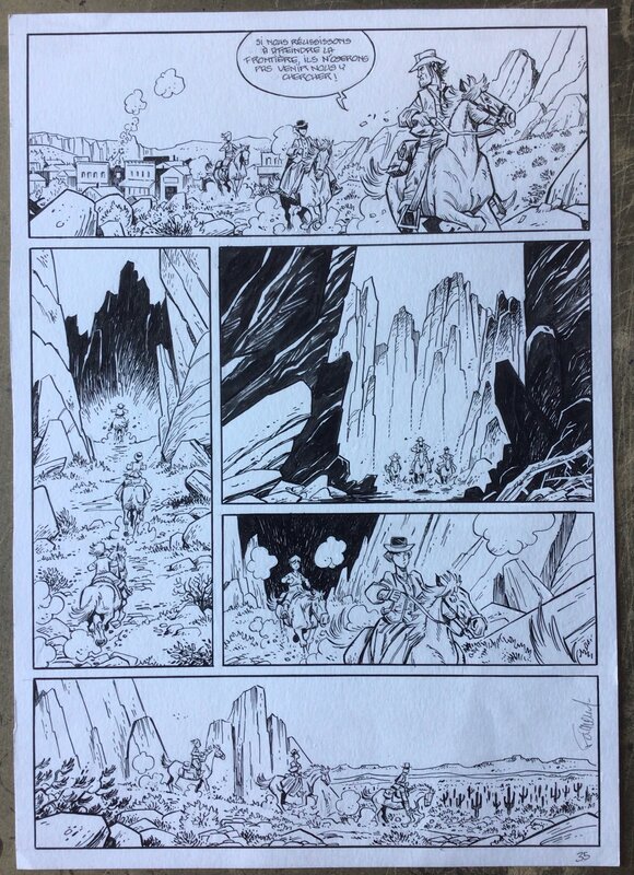 For sale - Xavier Fourquemin, Pl 35 du premier tome de Molly West - Comic Strip