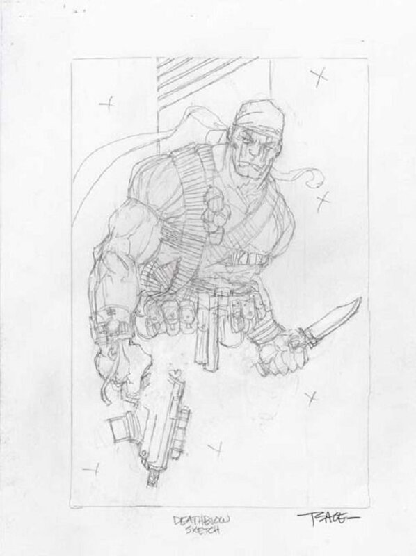 Deathblow by Tim Sale - Original Illustration