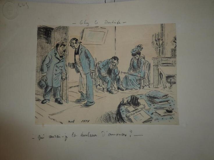 Chez le dentiste par Marcel Nob - Illustration originale