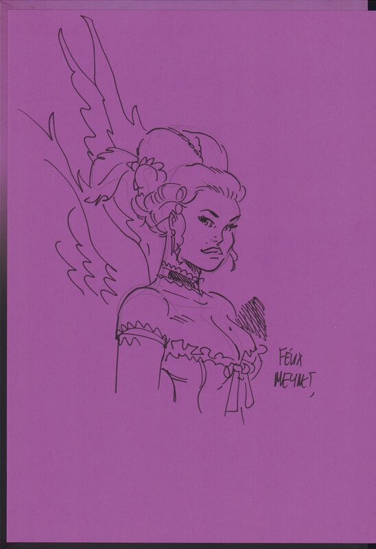 For sale - Félix Meynet, Ailes et belles 4 Portfolio - Sketch