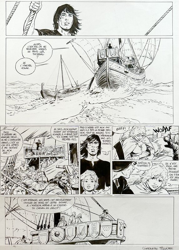 Corentin Rouge : planche de Thorgal Saga Wendigo - Comic Strip