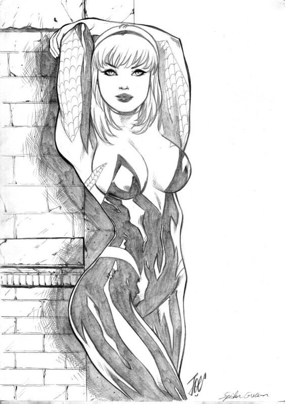 Spider Gwen by Joe Lima - Original Illustration