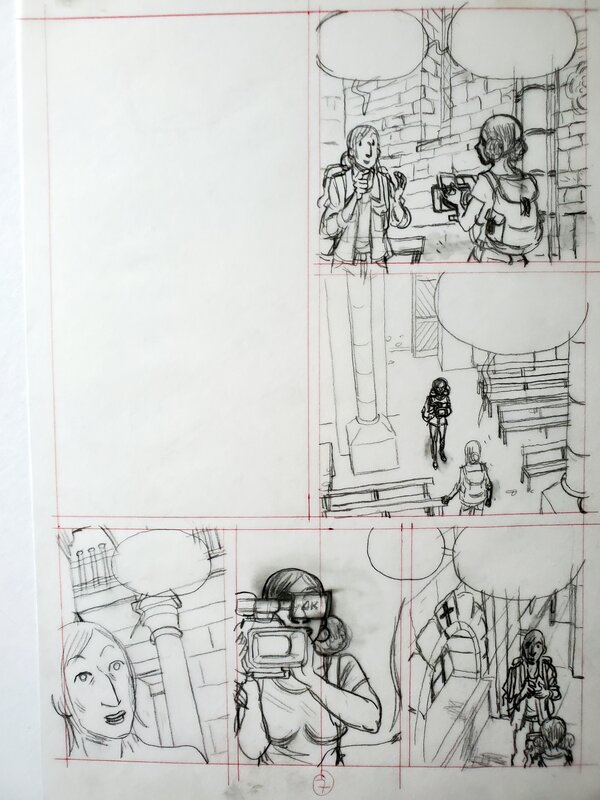 Serge Annequin, URBEX : PEP & DJOU, FOUINEUSES DE MEMOIRE T2 LA NUIT DE LA TRINITE - Original art