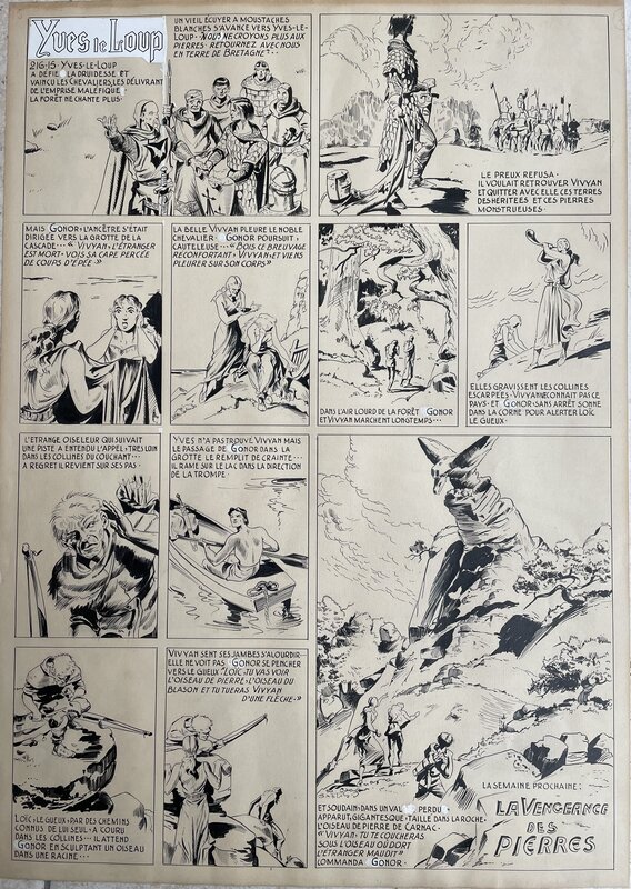 Yves Le Loup par René Bastard, Jean Ollivier - Planche originale