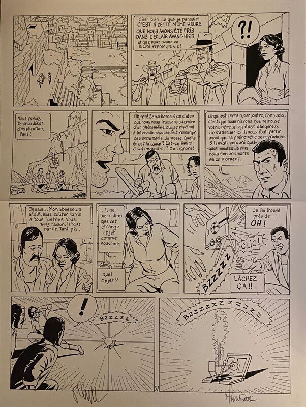 Philippe Chapelle et Frédéric Marniquet, planche originale, 
