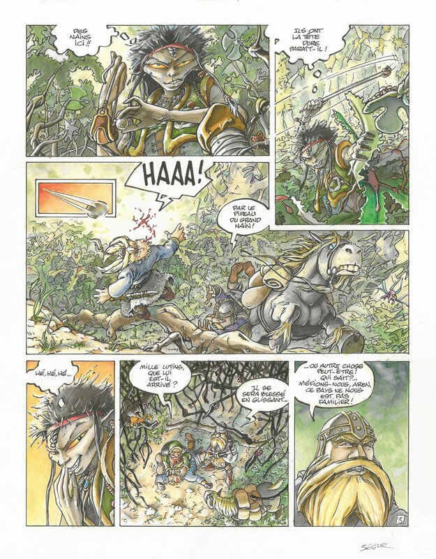 Thierry Ségur, Bruno Chevalier, Légendes des Contrées Oubliées T1 Page 03 - Comic Strip