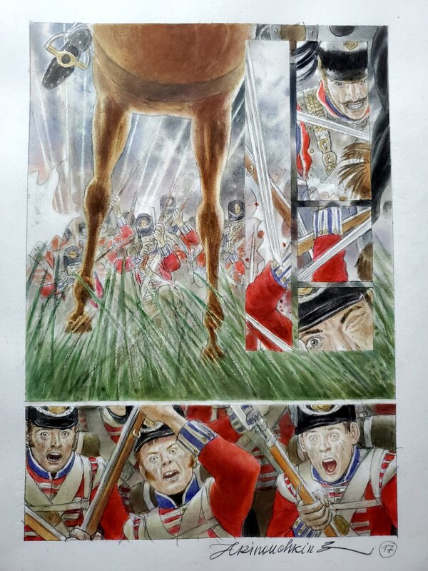 Andréi Arinouchkine, LA FACE CAHCEE DE L'EMPEREUR   T2 WATERLOO  couleur directe - Comic Strip