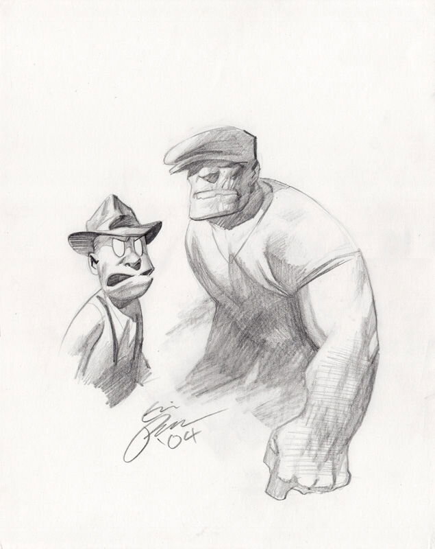 Goon and Frankie by Eric Powell - Original Illustration