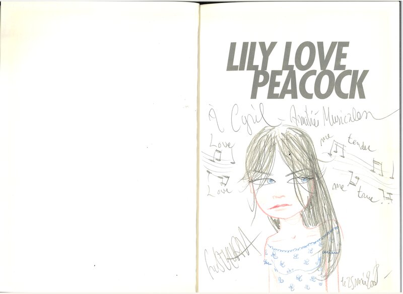 Lyli love Peacock par Fred Bernard - Dédicace