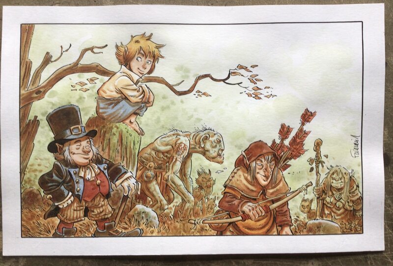 For sale - Scrubby & co by Xavier Fourquemin - Original Illustration