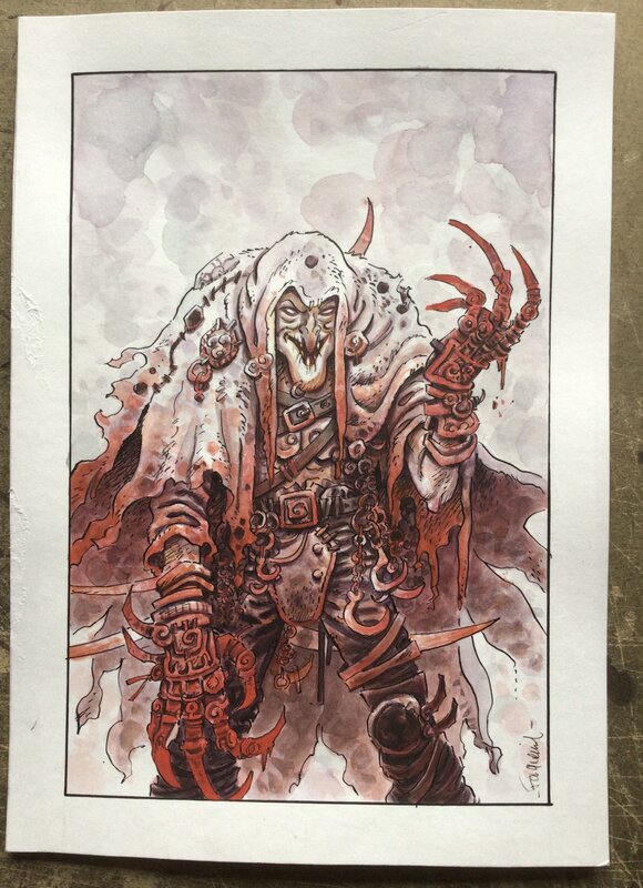 En vente - Spring Heeled Jack par Xavier Fourquemin - Illustration originale