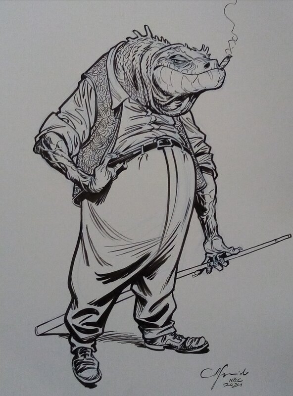 Juanjo Guarnido, Poli, Blacksad tome 1 - Original Illustration