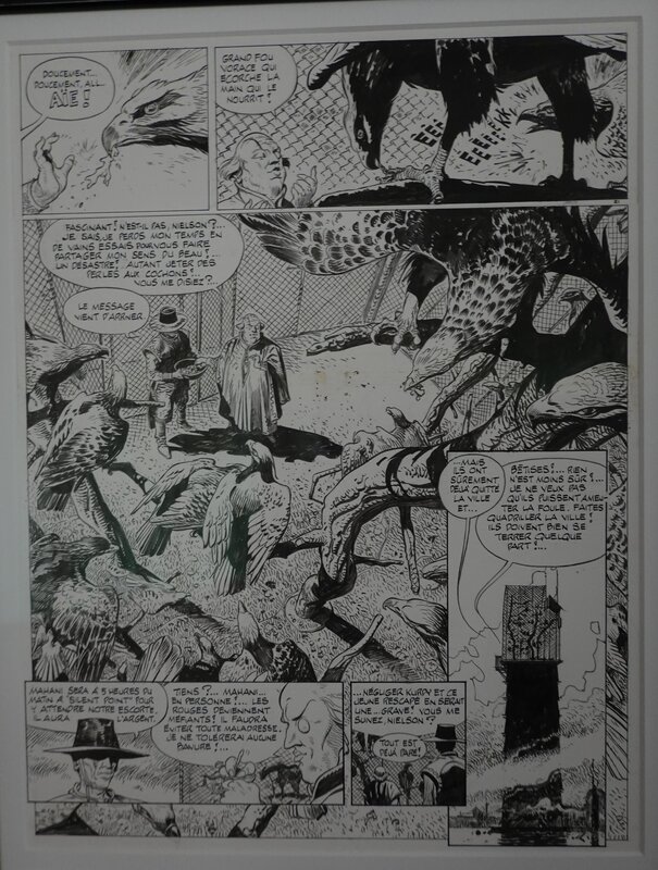Hermann, La nuit des rapaces. - Planche originale
