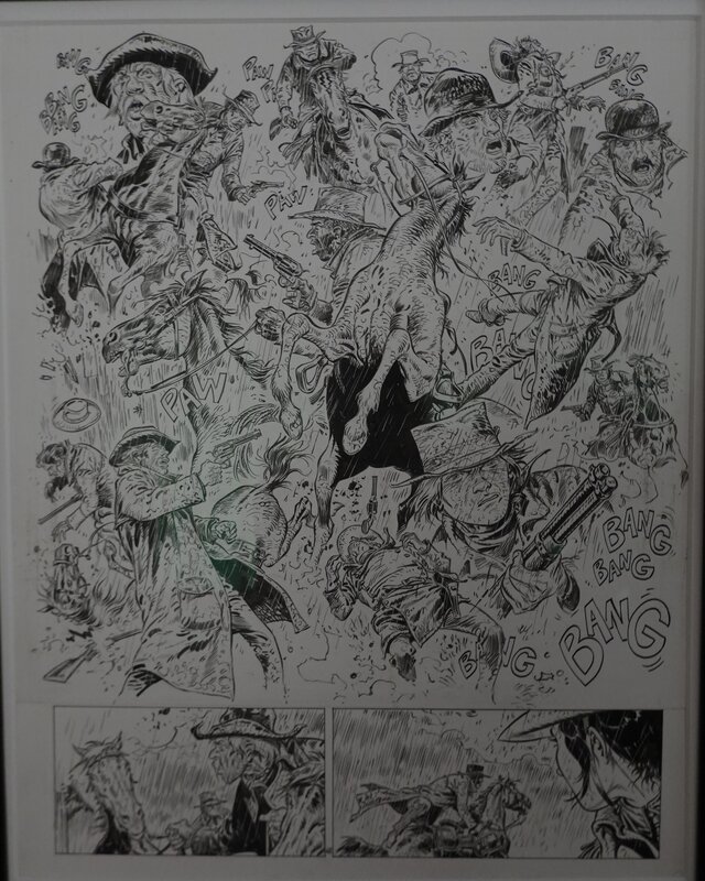 Hermann, Le désert sans lumière. - Planche originale