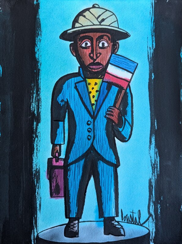 Fétiche africain 2 by Loustal - Original Illustration