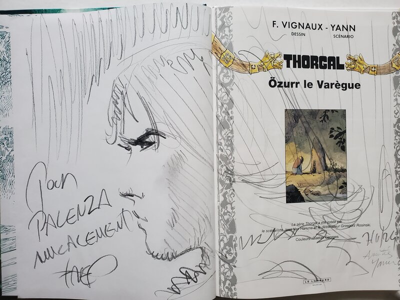 Frédéric Vignaux, Yann, THORGAL    T42 ÖZURR LE VAREGUE - Dédicace