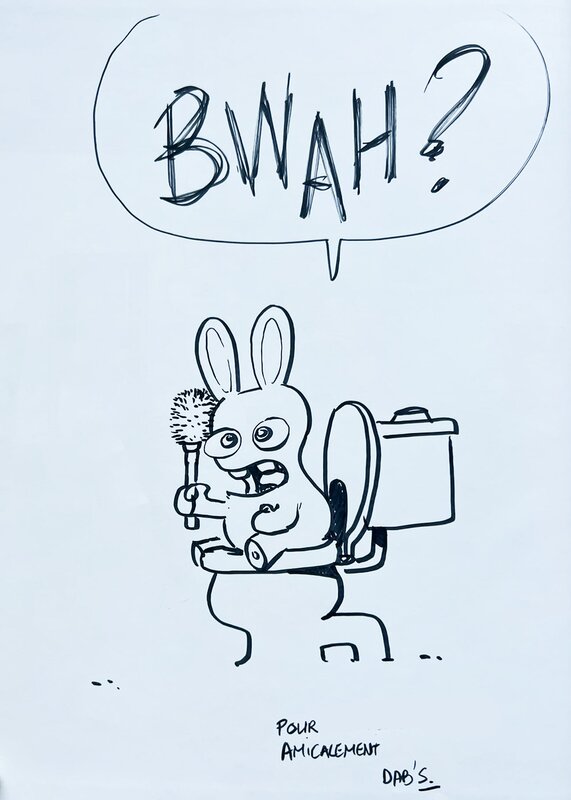 Dab's, The Lapins crétins (tome 14) - Dédicace