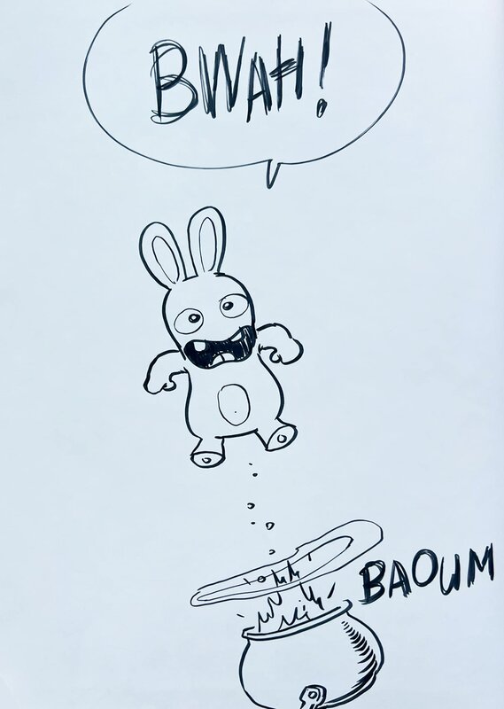 Dab's, The Lapins crétins (tome 15) - Dédicace