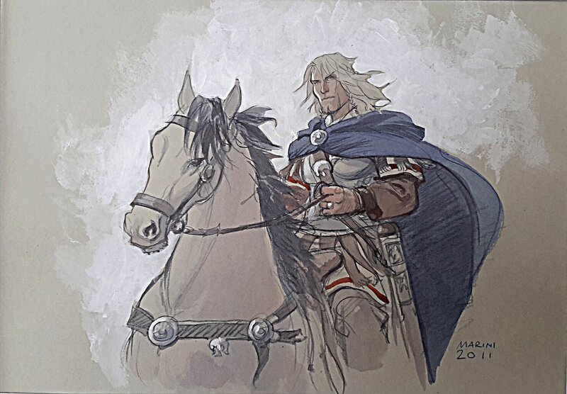 Enrico Marini, De adelaars van Rome - Original Illustration