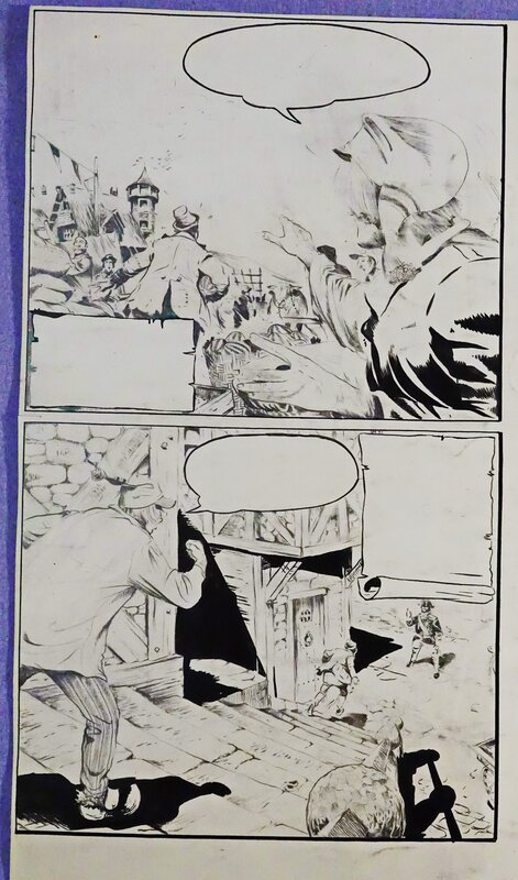Guy Mouminoux, Compères jean Bontemps, série Blason d'Argent Tome 9 - Planche originale