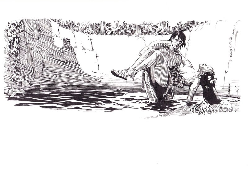 Thomas Yeates, Tarzan in the lost City - Illustration originale