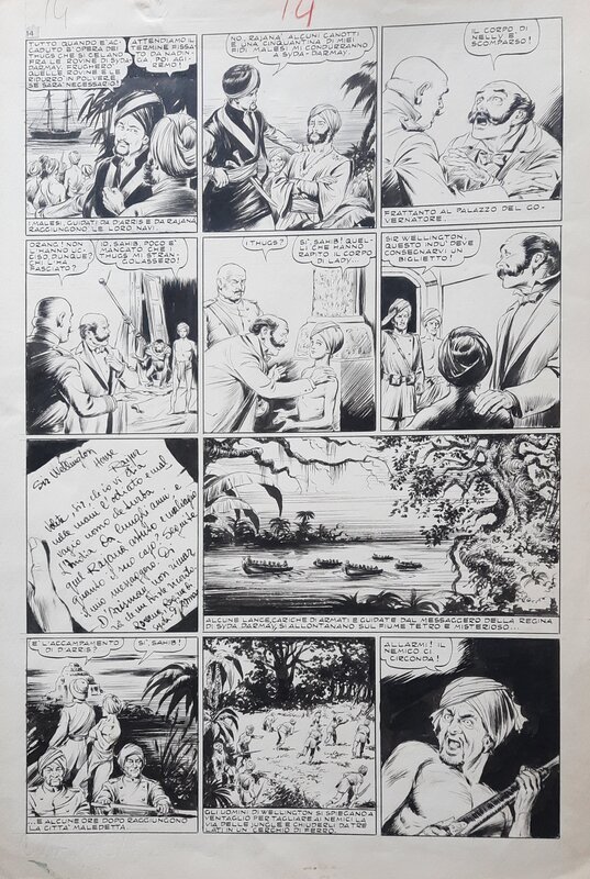 Nadir Quinto, Luigi Motta, Il Dominatore della Malesia - Planche originale
