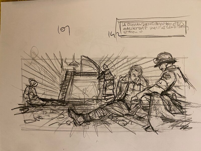 Stéphan Agosto, croquis préparatoires, 