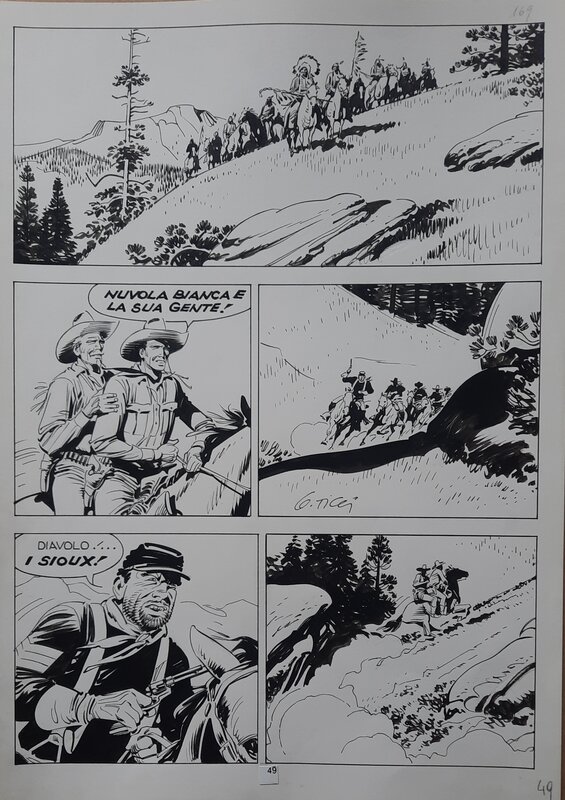 Giovanni Ticci, Claudio Nizzi, Le Colline del Vento - Planche originale