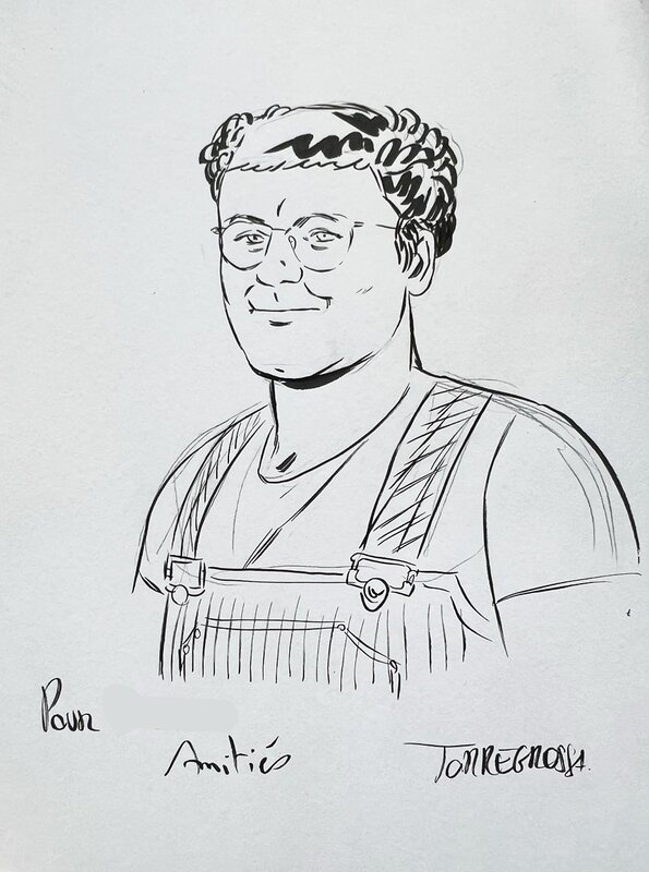 Coluche par Rémi Torregrossa, François Dimberton - Dédicace