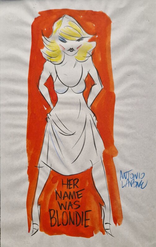 Antonio Lapone, Her name was Blondie - Illustration originale