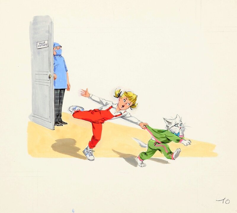 Pierre Probst, Pouf chez le dentiste - Illustration originale