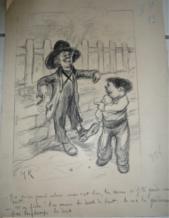 Dentiste par Maurice Radiguet - Illustration originale