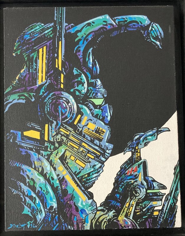 Philippe Druillet, Les sentinelles / Album Gail - Illustration originale