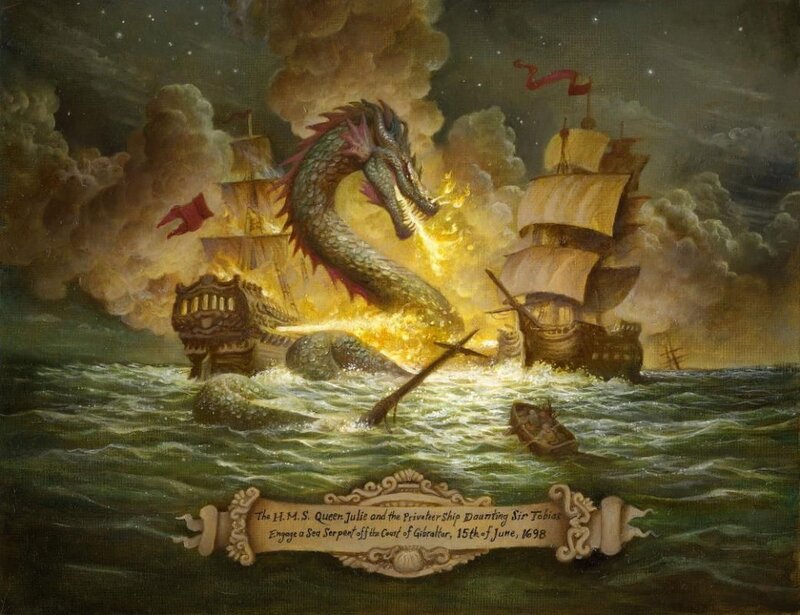 Sea Battle par Justin Gerard - Illustration originale