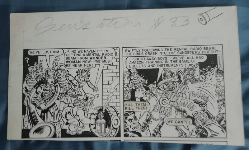 Harry George Peter, Wonder Woman sensation comics page 11 - Planche originale