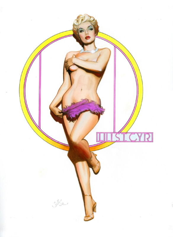 Lilly St Cyr par Jim Silke - Illustration originale