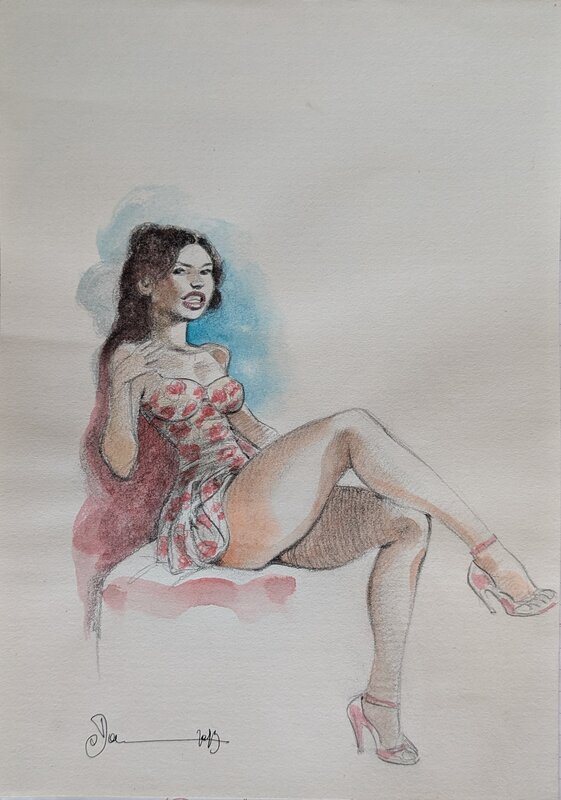 En discussion... by Dan Verlinden - Original Illustration