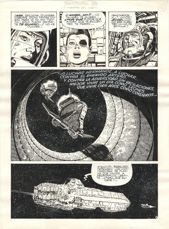 En vente - Juan Zanotto, Riccardo Barreiro, Barbara [épisode final - Las puertas del Eden] - Planche originale