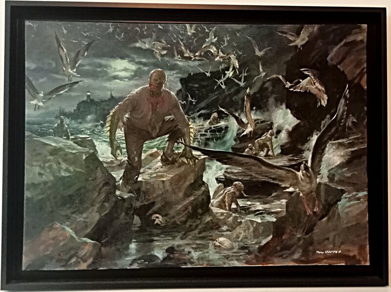 En vente - Paul Dainton, Old shadow over innsmouth de Lovecraft - Illustration originale