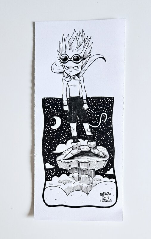 For sale - Dessin original de l'Inktober 2024 : Beelzebub de Sandland par oTTami ! - Original Illustration