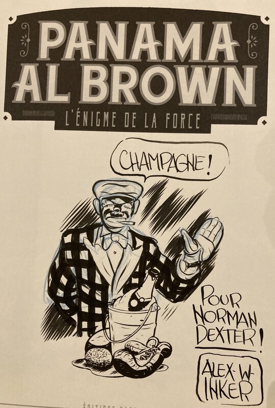 Panama Al Brown par Alex W. Inker - Dédicace