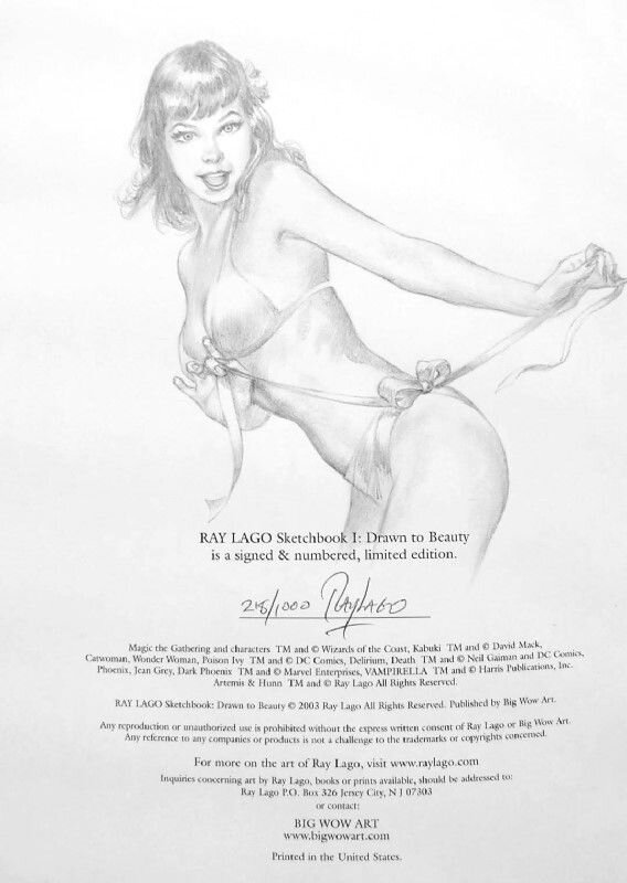 Bettie Page par Ray Lago - Dédicace