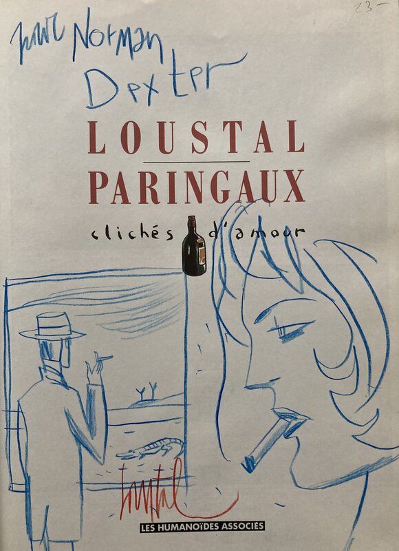 Loustal, Clichés d'amour 2nd Cover - Dédicace
